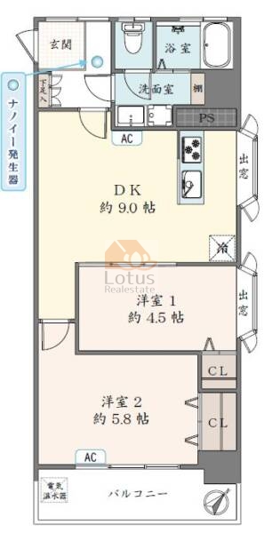 墨田フラワーマンション904間取図