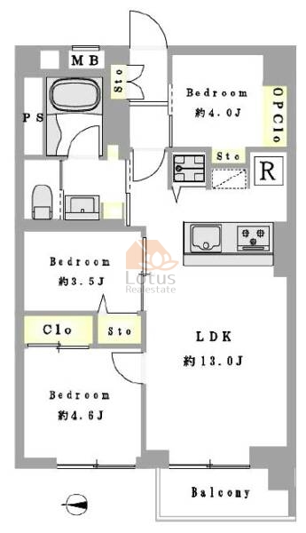 業平橋住宅215間取図