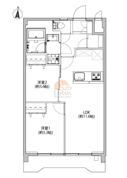 グリーンキャピタル三軒茶屋403間取図