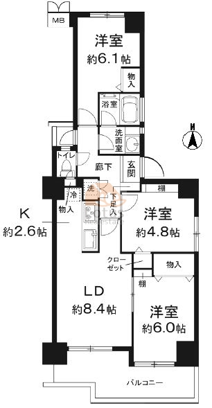 グリーンパーク新綾瀬11階間取図