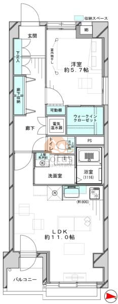 ライオンズマンション亀戸904間取図