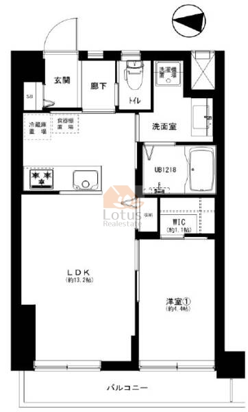 ライオンズマンション神楽坂第６603間取図