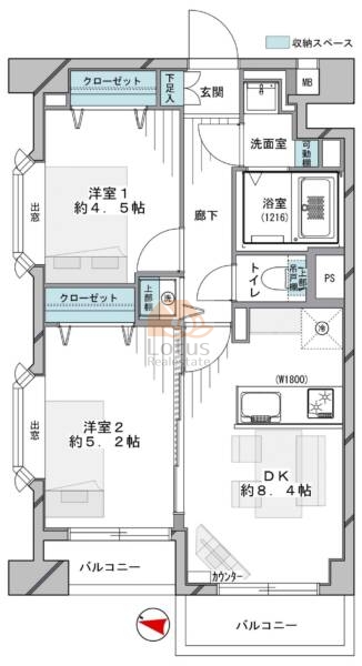 千代田ハイツ荻窪404間取図