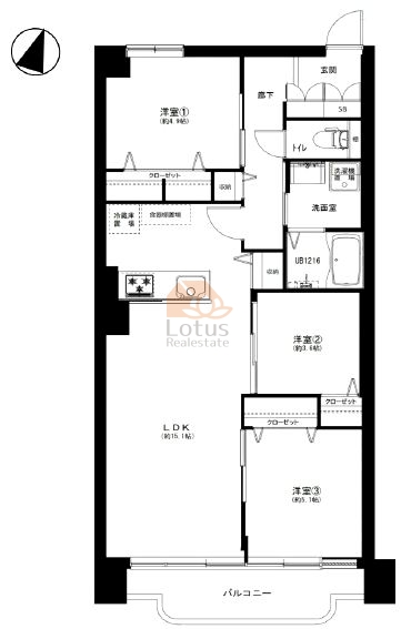 シャンボール松涛309間取図