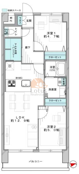 グローイン新宿御苑803間取図