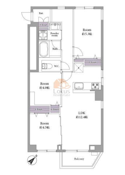 千石アンビロン303間取図