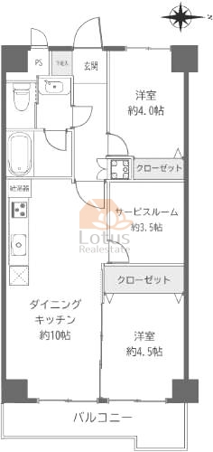 豊栄北千住マンション712間取図