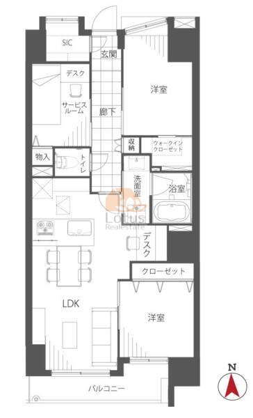 アルカサル亀戸102間取図