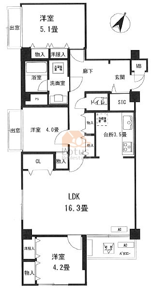 藤和参宮橋コープ２314間取図