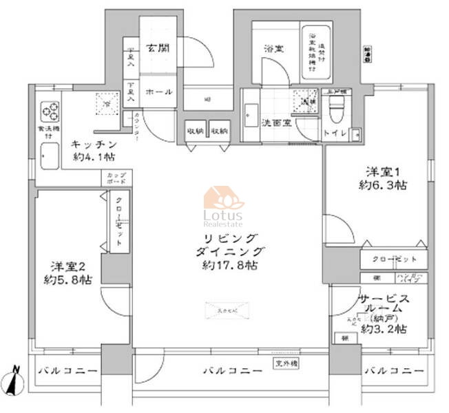 グランドメゾン赤坂601間取図