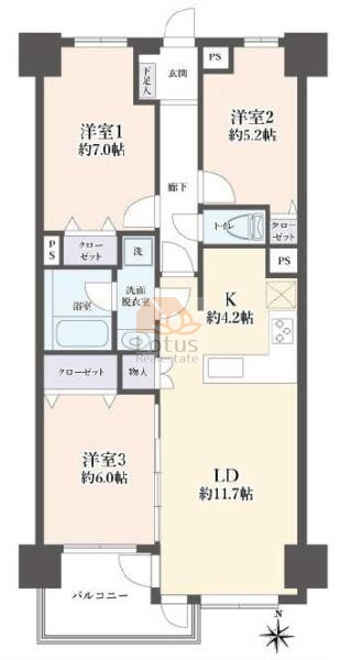 ハイシティプラザ南大泉803間取図