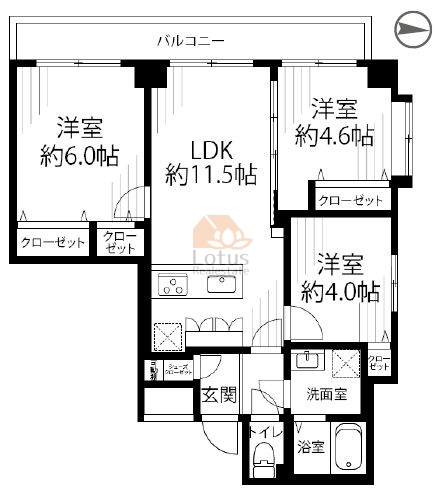 ヴェラハイツ本所吾妻橋11階間取図