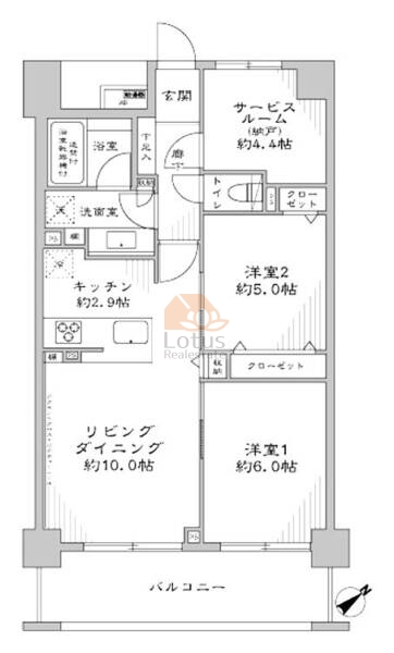 レーベンシティオリスタイル東京亀戸802間取図