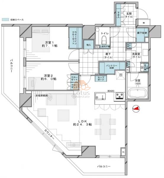 ブランズ文京小石川903間取図