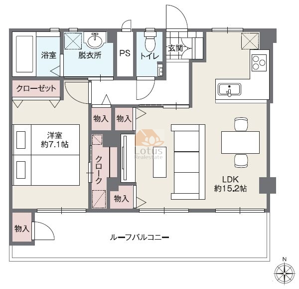 西荻コーポ905間取図