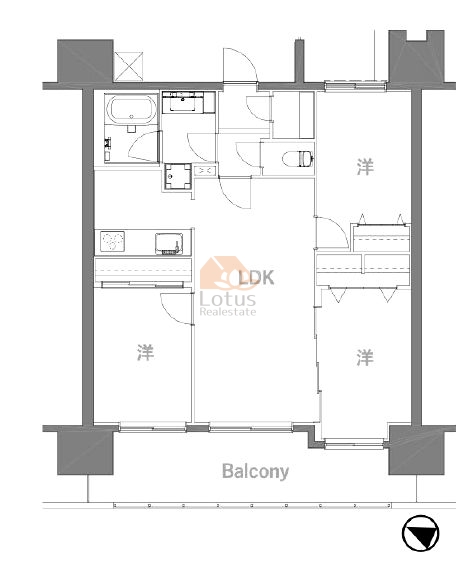 アンビシャスプラザお花茶屋6階間取図