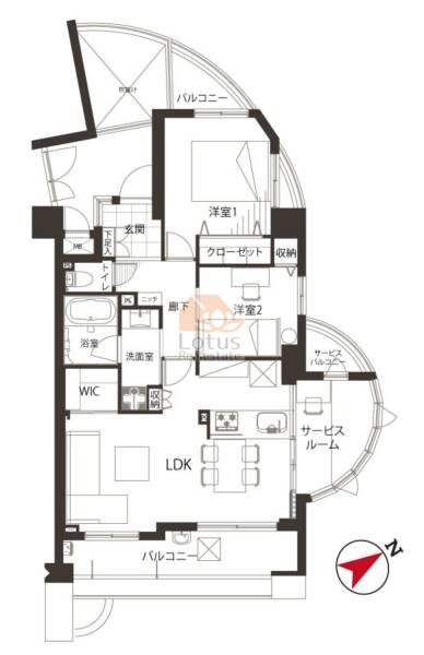 ガーデンホーム品川シーサイド805間取図