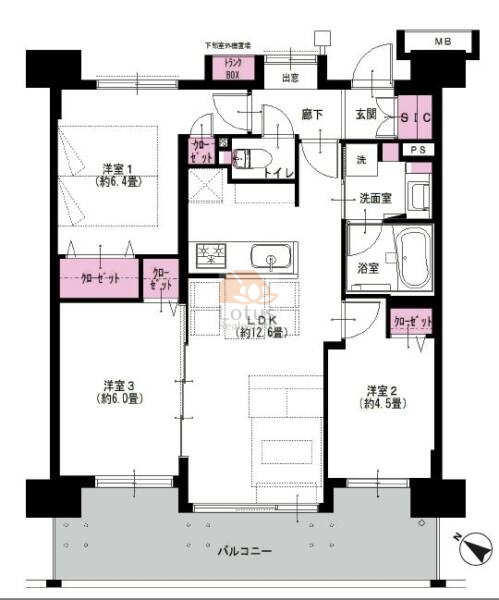 ナイスアーバン京成高砂フロンテージ302間取図