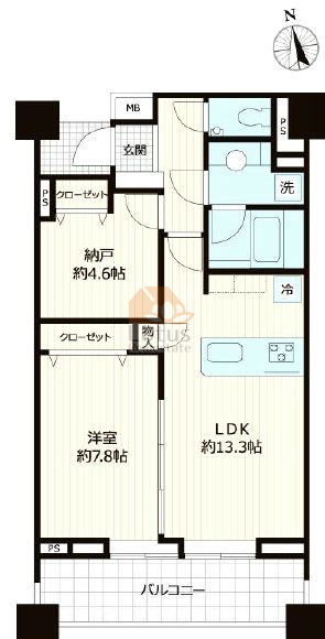 麻布市兵衛町ホームズ1002間取図