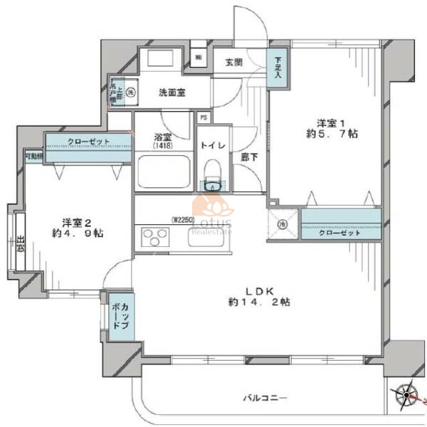 グレイス錦糸町401間取図