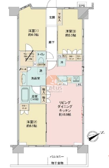 ヴェレーナ船堀6階間取図