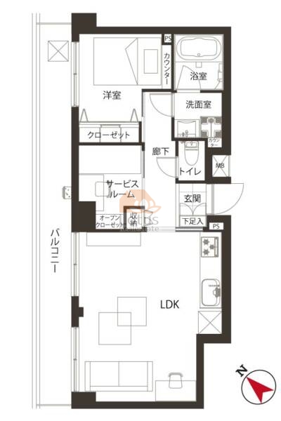 ロムルスコート幡ヶ谷403間取図