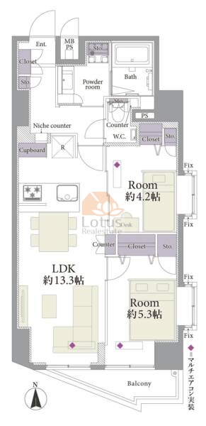 日神パレステージ市谷富久町603間取図