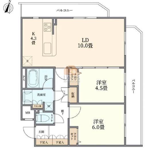 アクサス上板橋203間取図