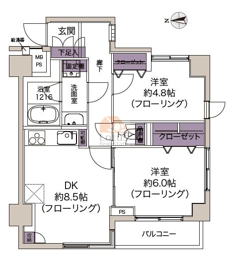 クレアメゾン天神橋205間取図