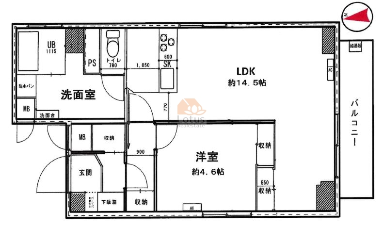 藤和新宿御苑コープ２804間取図