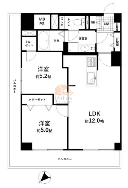 上池袋グリーンハイツ412間取図