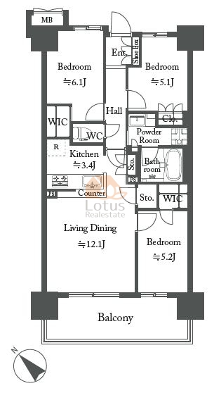 サングランデ千住曙町702間取図