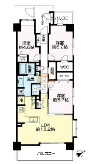 サンヴェール船堀3階間取図