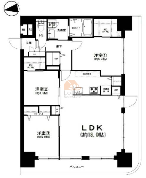 コーシン王子マンション206間取図