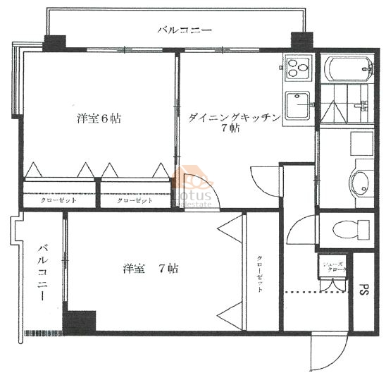 ヴィラトーゴー502間取図