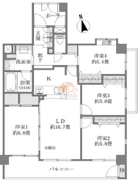 ダイアパレスラフィーヌ東向島205間取図