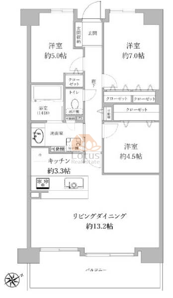 ガーデンホーム亀有パークフォート406間取図