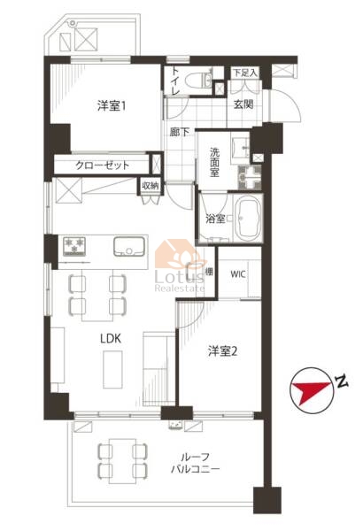 エクセルシオール杉並方南町201間取図