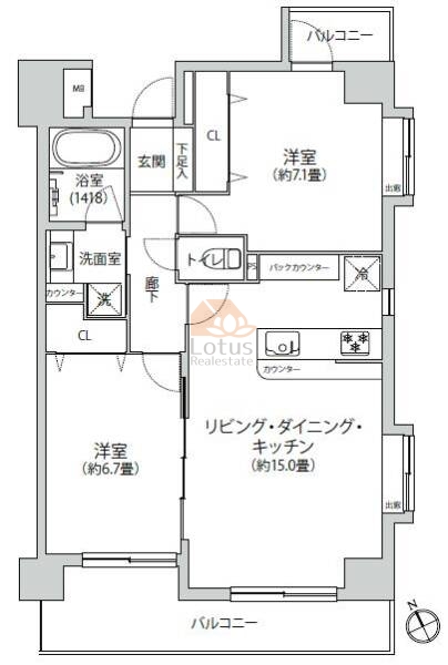 エクセレント船堀202間取図