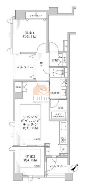 ファミールグランスイートザ赤坂218間取図