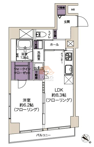 ワコー人形町マンション206間取図