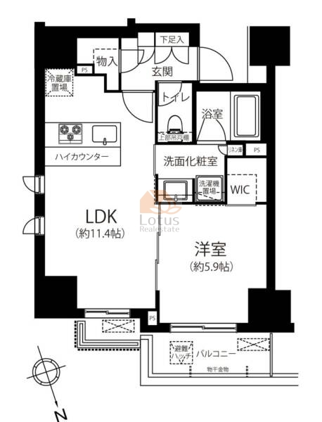 コノエ本郷三丁目1203間取図