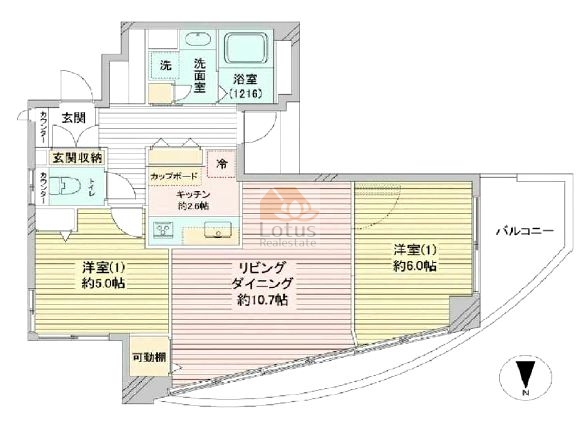 コオペラウエスト3階間取図