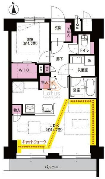 シャンボール菊川302間取図