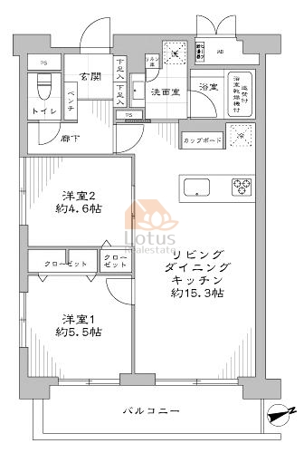 三田ナショナルコート218間取図