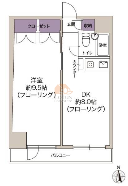 江戸川橋センチュリープラザ２１411間取図