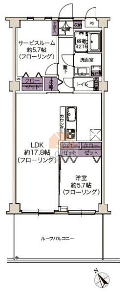 ステラレジデンス氷川台202間取図