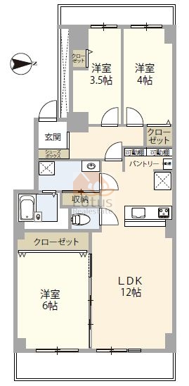 清新南ハイツ903間取図