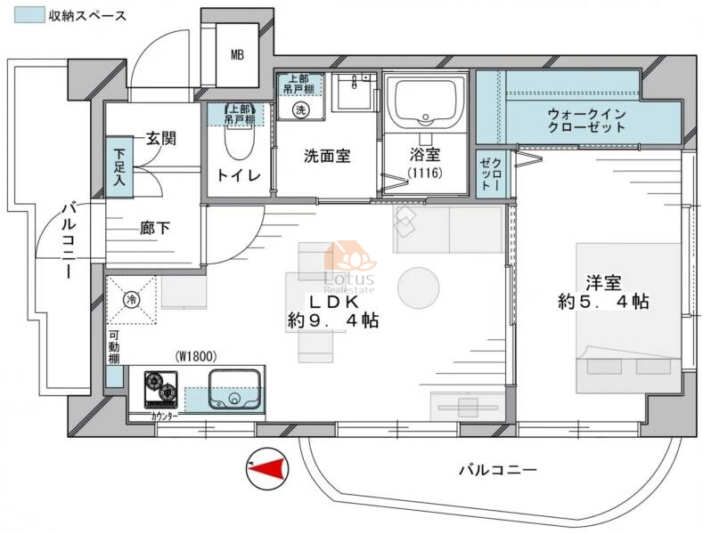 グリーンハイム赤堤105間取図