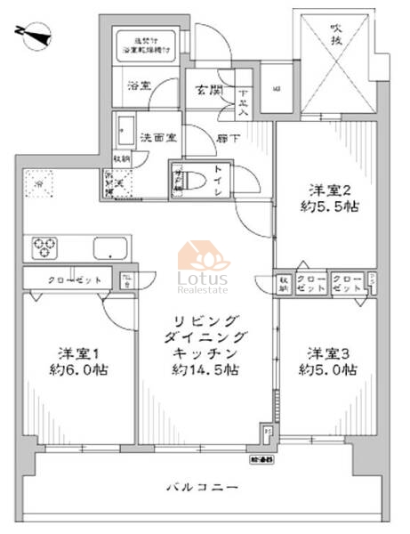 ディークラディア青戸204間取図